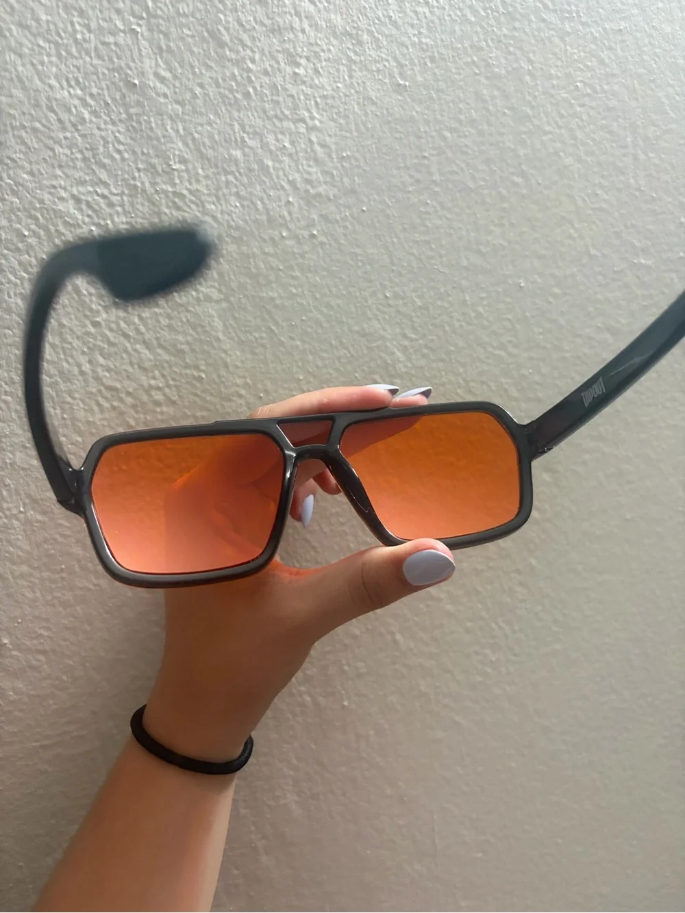Tapout Black Frame Sunglasses with Amber Lenses